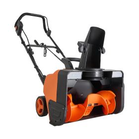 VEVOR Electric Snow Blower, 20 inch 15A Corded Snow Thrower with Dual LED Headlights & 180° Rotating Chute, 25FT Throwing Distance, 12" Depth Clearing