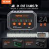 VEVOR Smart Battery Charger, 8-Amp, LiFePO4 Lead-Acid (AGM / Gel / SLA) Car Battery Charger
