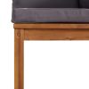 8 Piece Patio Lounge Set with Cushion Solid Acacia Wood