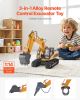 Remote Control Excavator Toy 15 Channel 1:14 Scale RC Excavator Digger for Kids