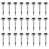 24Packs Solar Garden Lights Outdoor IP44 Waterproof Solar Pathway Lights Color Changing Landscape Lamps