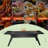 23" Lightweight Charcoal BBQ Grill, Collapsible Stainless Steel Design for Picnics & Beach Parties - Portable Outdoor Grill with Detachable Grate