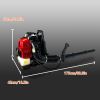 Backpack Gas Leaf Blower,76CC,660CFM,200MPH ,4 Stroke Air Cooling Gas Backpack Grass Blower,Snow Blower EPA Compliant
