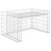 Lawn Mower Garage with Raised Bed 43.3"x31.5"x23.6" Steel Wire