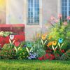 6 Pcs Solar Garden Tulip Flower Light Outdoor Solar Pathway light IP54 Water-resistant Landscape Lights
