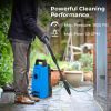 1900 PSI 1.8 GPM Electric Pressure Washer with 4 Quick Connect Nozzles