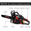 62cc Powerful 20 inch Gas Chainsaw with 2 Stroke - Perfect for Pruning, Limbing, and Sawmill Operations-black