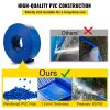 VEVOR Discharge Hose, 4" x 105', PVC Lay Flat Hose, Heavy Duty Backwash Drain Hose with Clamps, Weather-proof & Burst-proof