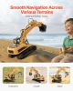 Remote Control Excavator Toy 15 Channel 1:14 Scale RC Excavator Digger for Kids