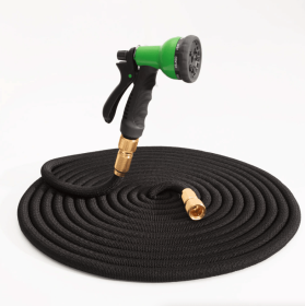 4X Stronger Deluxe Expandable Flexible Garden Hose Water Hose 25, 50, 75, 100FT (Length: 100FT Hose W/ Nozzle Sprayer)