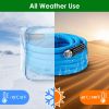 25FT/50FT 5/8" Non-Expanding Flexible Garden Hose Heavy Duty PVC Water Hose Leak-Resistant Kink-Free All-weather Burst 500PSI GPCT5415
