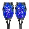 4/8/12pcs/pack Solar Outdoor Lights, 12LED Solar Torch Lights With Flickering Flame For Garden Decor