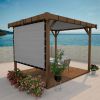 Shade Fabric Light grey Sun Shade Cloth with Grommets for Pergola Replacement Shade Cover Canopy Cable Zip Ties