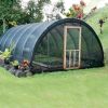 30% Sun-Block Shade Cloth Net Mesh Shade with Clips for Garden Patio and Plants in Black